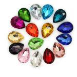 Teardrop Loose Crystals Pointed Back 10 Pcs..