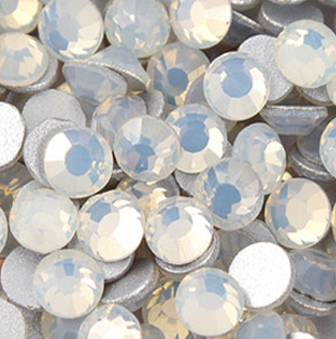 1440 Pcs Ss12 (3.0mm) High Quality Crystal Flatback Rhinestones - 2028 White Opal (white Opal 234) No Hotfix