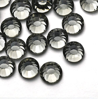 1440 Pcs Ss10 (2.8mm) High Quality Crystal Flatback Rhinestones - 2028 Clear Grey (diamond Black 215) No Hotfix